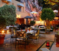 Hotel patio 